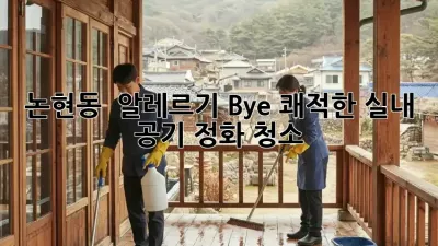 논현동 🏡 알레르기 Bye! 쾌적한 실내 공기 정화 청소 ✨